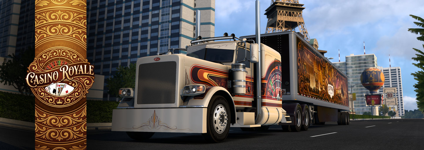Casino Royale | Vintage Vegas Skin MOD for SCS 389 Pete & Ruda Glider ( TRUCK NOT INCLUDED)