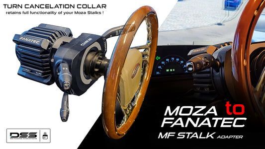 Moza Multi Function Stalk Adapter ! Works On Most FANATEC Wheel bases !!! Retains auto signal Cancelling !!! READ DESCRIPTION!!!