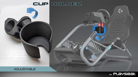 PLAYSEAT Trophy Cup Holder | Rotates and Adjusts | Rubber Protection