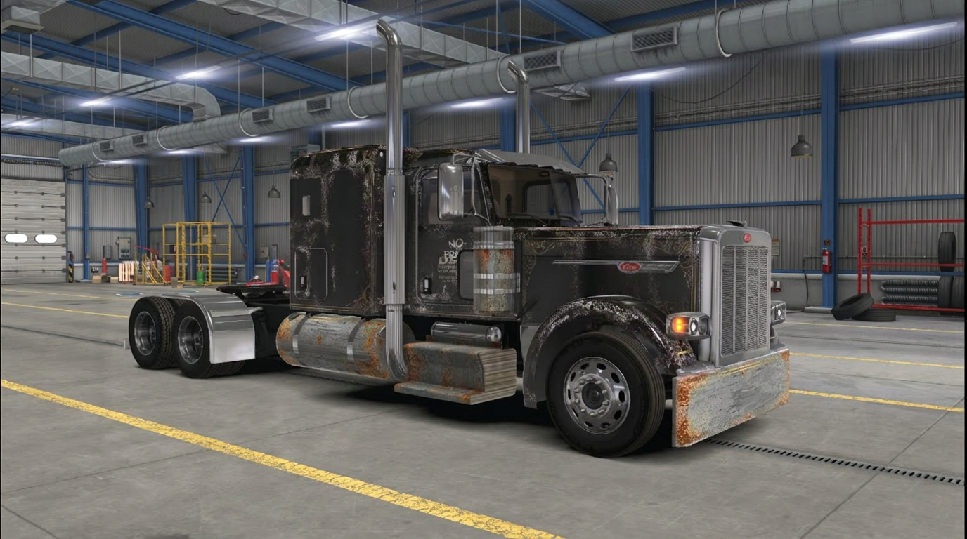 Yard Dog – Truck and Trailer Skin MOD / Fits Jon Ruda Kenworth W900 and Peterbilt Glider