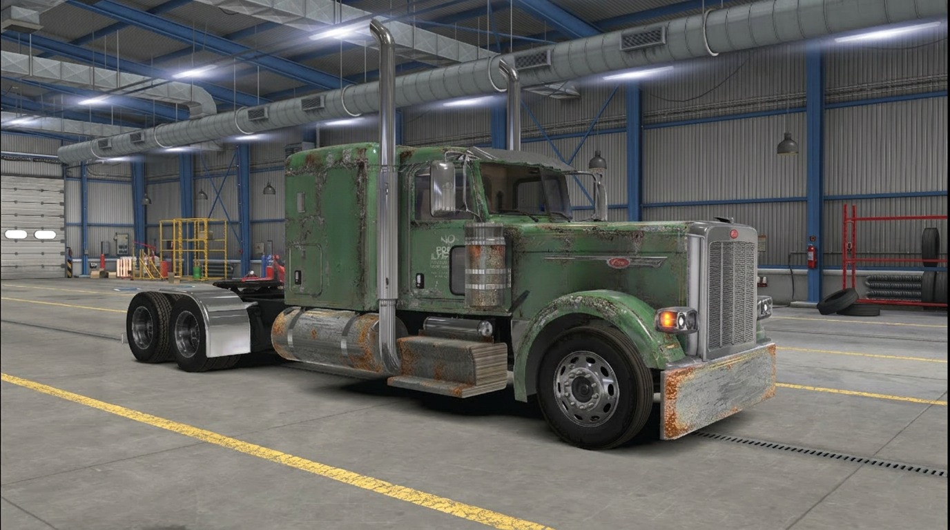 Yard Dog – Truck and Trailer Skin MOD / Fits Jon Ruda Kenworth W900 and Peterbilt Glider
