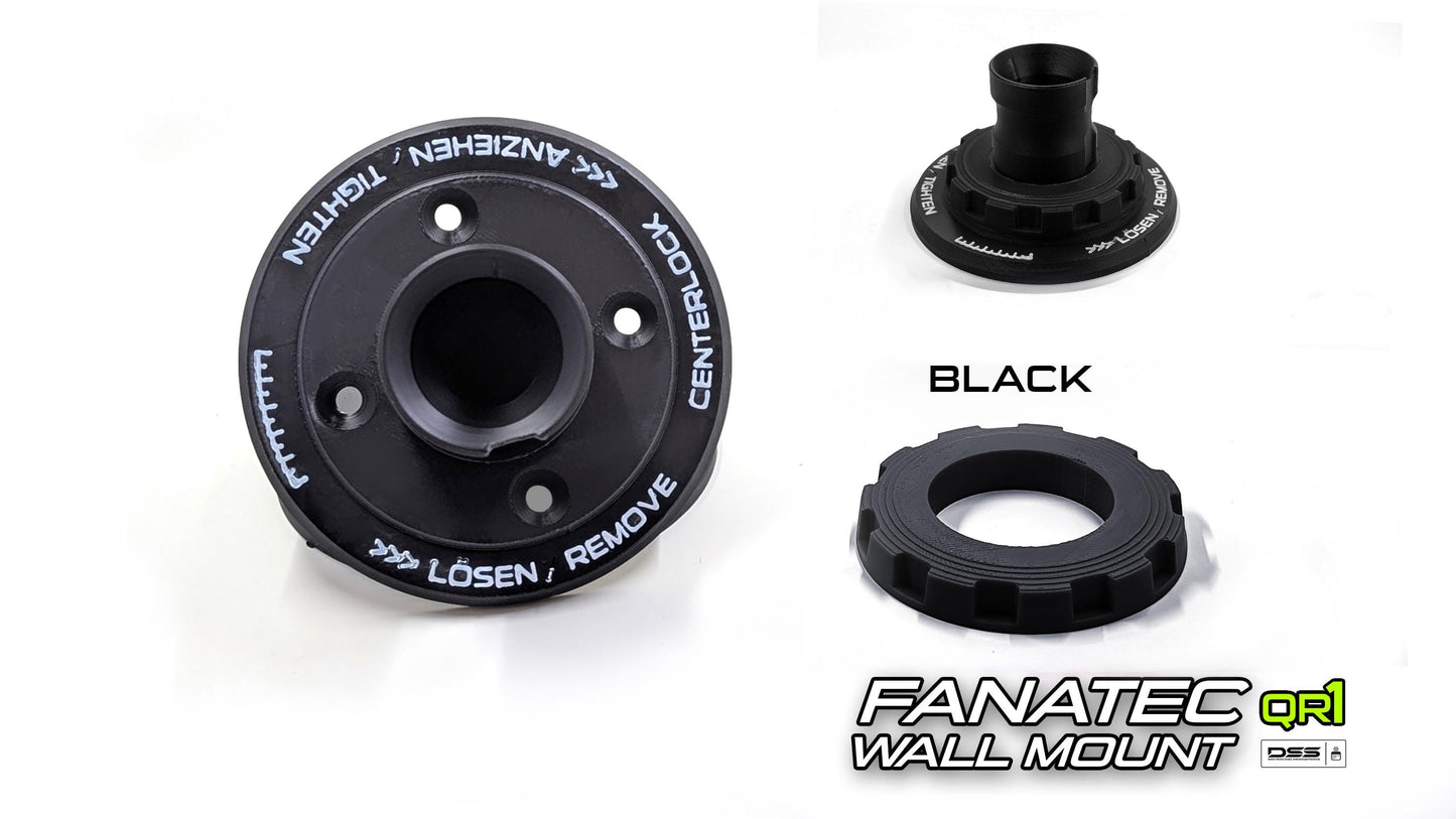 Fanatec QR1 Wall Mount | Race Car Center Lock Inspired | High Quality Stylish & Secure