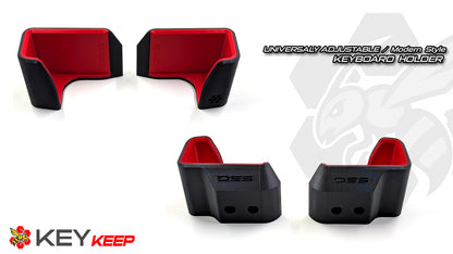 Adjustable Keyboard Holder for Sim Rigs – KeyKeep Modern USA-Made Mount with Hidden Hardware