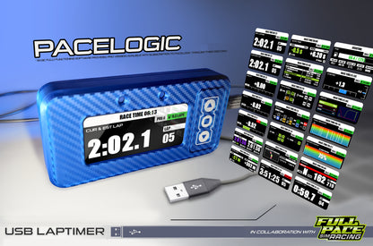 PACELOGIC Lap Timer with Bracket | 4in Touch Screen | Fully licensed PACELOGIC software | Immense amounts of telemetry data !!!