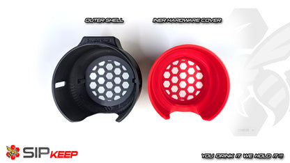 Sim Racing Cup Holder – SipKeep for Mugs, Cans, Red Bulls & More | Modern Multi-Color Design