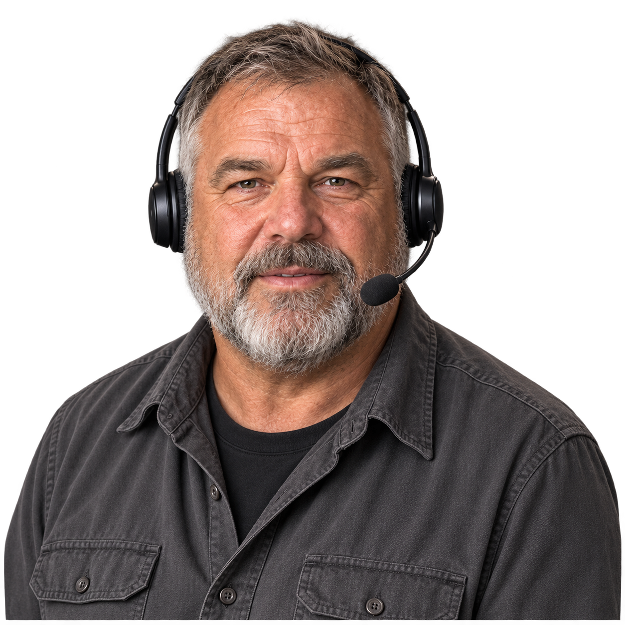 The Dispatcher speaking through a headset